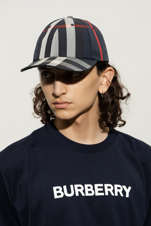 Blue sales burberry cap